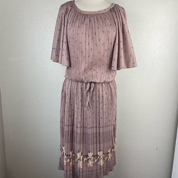 Vintage Laura-Gene Fashions Maxi Dress SiE 12 EUC - Picture 1 of 9